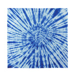 Blue Tie Dye Print Silk Bandana