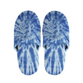 Blue Tie Dye Print Slippers