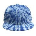 Blue Tie Dye Print Snapback Cap