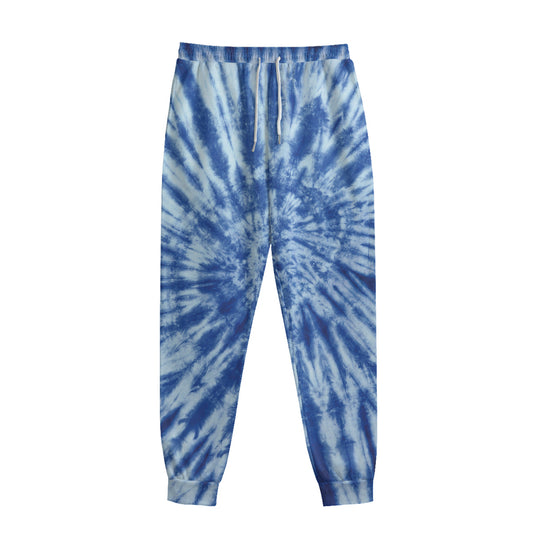 Blue Tie Dye Print Sweatpants