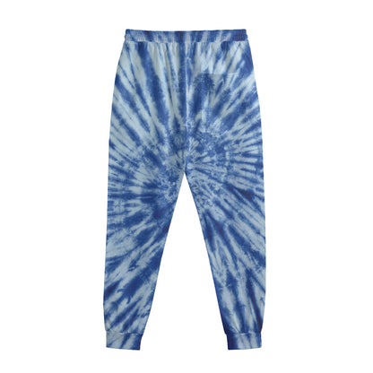 Blue Tie Dye Print Sweatpants
