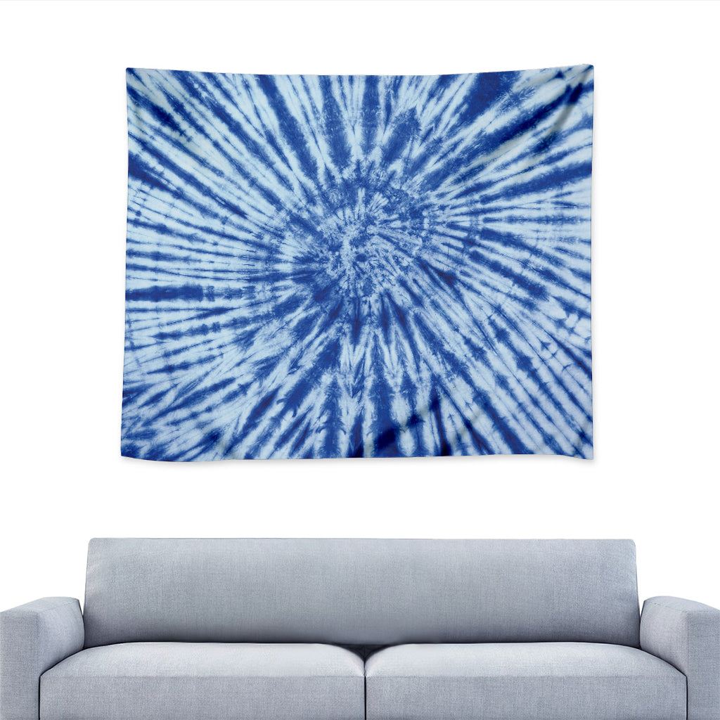 Blue Tie Dye Print Tapestry