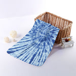 Blue Tie Dye Print Towel
