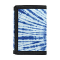 Blue Tie Dye Print Trifold Wallet