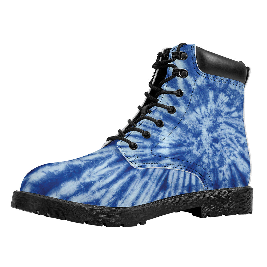 Blue Tie Dye Print Work Boots