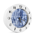 Blue Tie Dye Shibori Print Alarm Clock