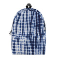 Blue Tie Dye Shibori Print School Backpack