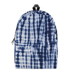 Blue Tie Dye Shibori Print Backpack