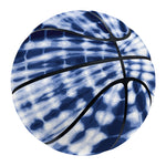Blue Tie Dye Shibori Print Basketball