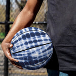 Blue Tie Dye Shibori Print Basketball