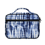 Blue Tie Dye Shibori Print Briefcase Bible Bag