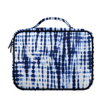 Blue Tie Dye Shibori Print Briefcase Bible Bag