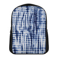 Blue Tie Dye Shibori Print Casual Backpack
