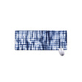 Blue Tie Dye Shibori Print Extended Mouse Pad