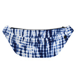 Blue Tie Dye Shibori Print Fanny Pack