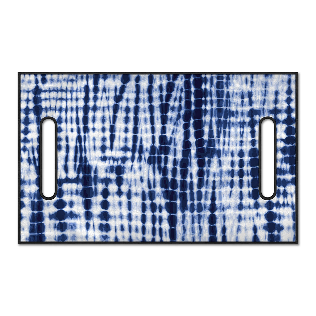 Blue Tie Dye Shibori Print Golf Cart Seat Cover