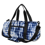 Blue Tie Dye Shibori Print Gym Bag