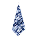 Blue Tie Dye Shibori Print Hand Towel