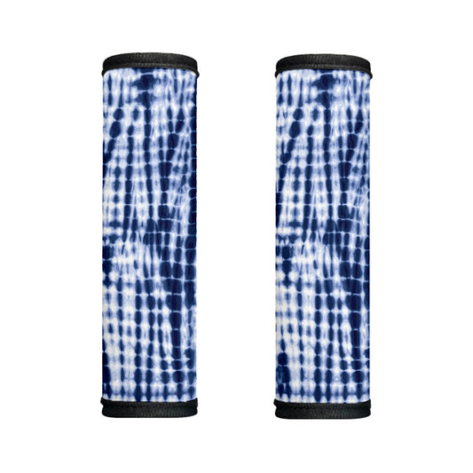 Blue Tie Dye Shibori Print Handle Covers