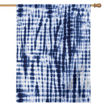 Blue Tie Dye Shibori Print House Flag