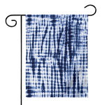 Blue Tie Dye Shibori Print House Flag
