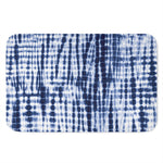 Blue Tie Dye Shibori Print Indoor Door Mat