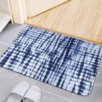 Blue Tie Dye Shibori Print Indoor Door Mat