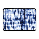 Blue Tie Dye Shibori Print Kitchen Mat