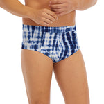 Blue Tie Dye Shibori Print Men's Briefs