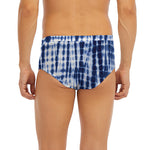 Blue Tie Dye Shibori Print Men's Briefs