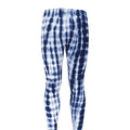 Blue Tie Dye Shibori Print Men's Leggings