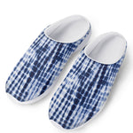 Blue Tie Dye Shibori Print Mesh Casual Shoes