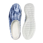 Blue Tie Dye Shibori Print Mesh Casual Shoes