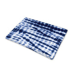 Blue Tie Dye Shibori Print Pet Cooling Mat Cover