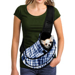 Blue Tie Dye Shibori Print Pet Sling Carrier