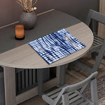 Blue Tie Dye Shibori Print Placemat