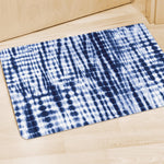 Blue Tie Dye Shibori Print Polyester Doormat