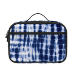 Blue Tie Dye Shibori Print Portable Lunch Bag