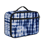 Blue Tie Dye Shibori Print Portable Lunch Bag