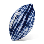 Blue Tie Dye Shibori Print Rugby Ball