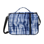 Blue Tie Dye Shibori Print Shoulder Strap Bible Bag