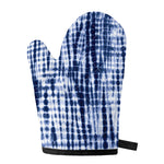 Blue Tie Dye Shibori Print Single Oven Mitt