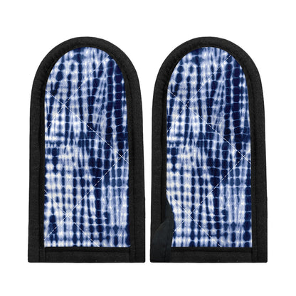 Blue Tie Dye Shibori Print Skillet Handle Cover