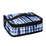 Blue Tie Dye Shibori Print Small Lunch Bag