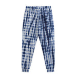 Blue Tie Dye Shibori Print Sweatpants