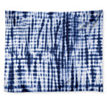 Blue Tie Dye Shibori Print Tapestry