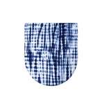 Blue Tie Dye Shibori Print Toilet Lid Cover