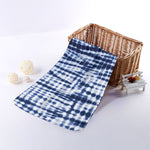 Blue Tie Dye Shibori Print Towel