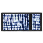 Blue Tie Dye Shibori Print Trifold Wallet