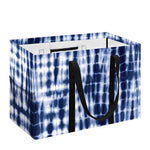 Blue Tie Dye Shibori Print Utility Tote Bag